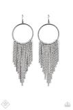 Paparazzi Streamlined Shimmer - Black Earrings